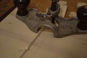 Finish the dado with a router plane.