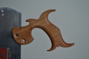 Our apple handle with two coats of Tru-Oil.