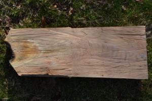 Slab straight off of the chainsaw.