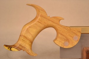Yellowwood handle, show side.