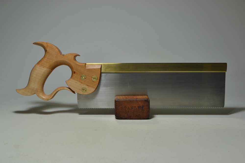 Rear view of 12 inch carcase saw in apple