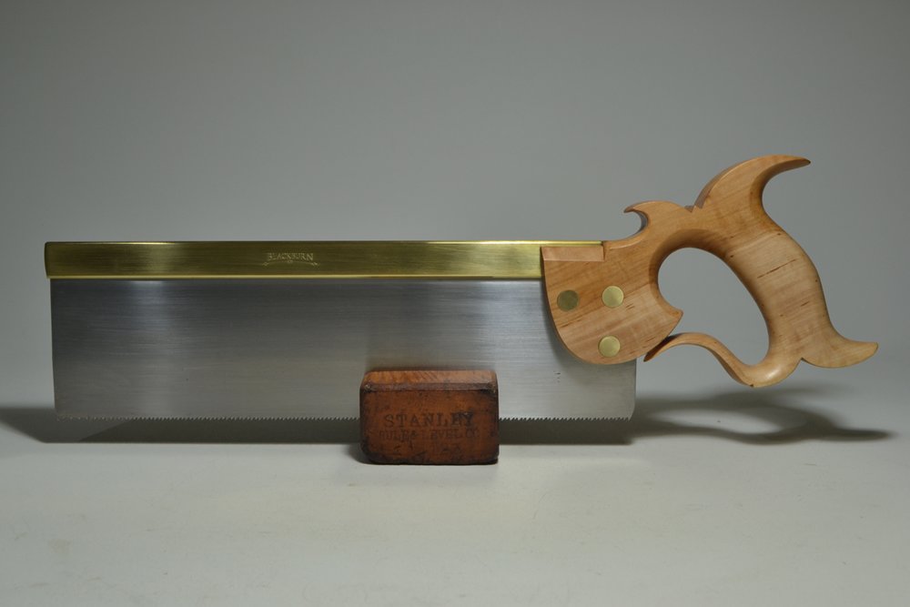 Front view of 12 inch carcase saw in apple