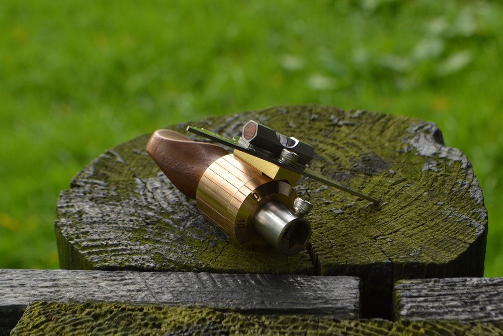 RakeMaker II picture with walnut handle