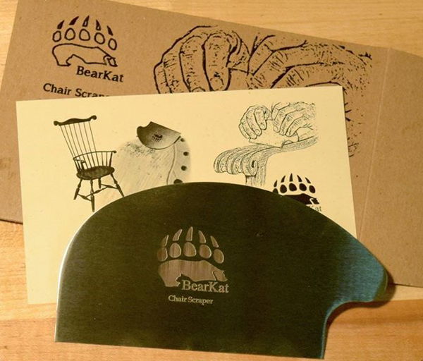 BearKat Wood chair scraper, with envelope and art