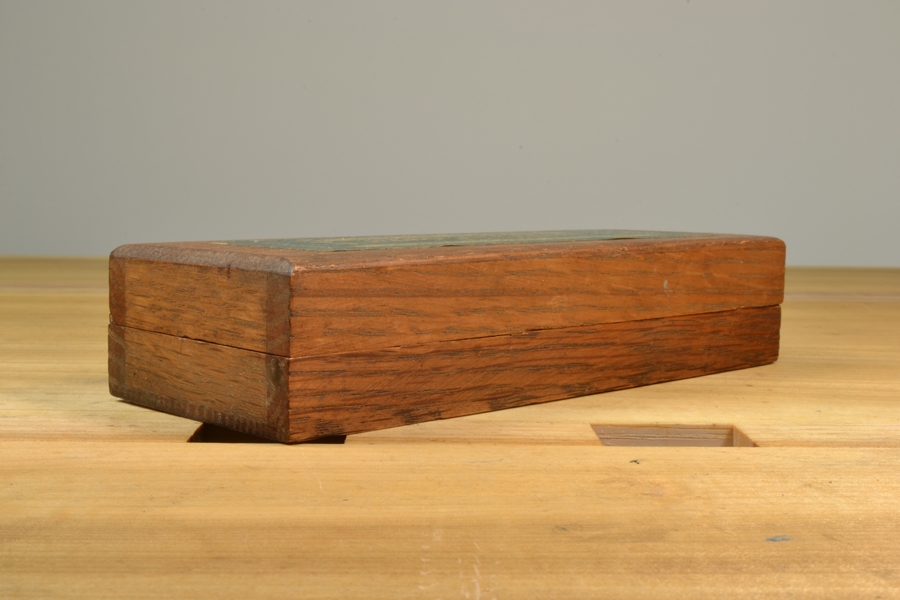 Norton Pike 6x2 hard Arkansas oilstone in wood case