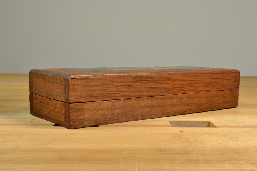 Norton Pike 6x2 hard Arkansas oilstone in wood case