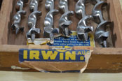 Irwin auger bits in box
