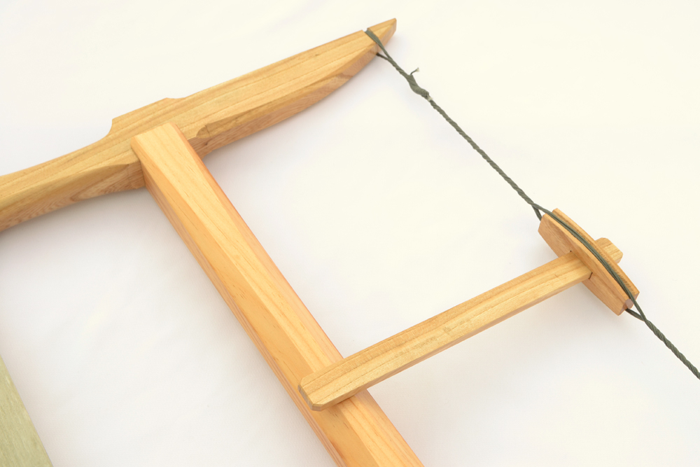 Completed Danish frame saw, closeup