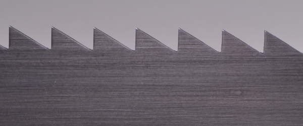 Roubo frame saw blade - closeup of teeth